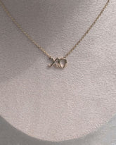 XO Necklace in 14K Gold